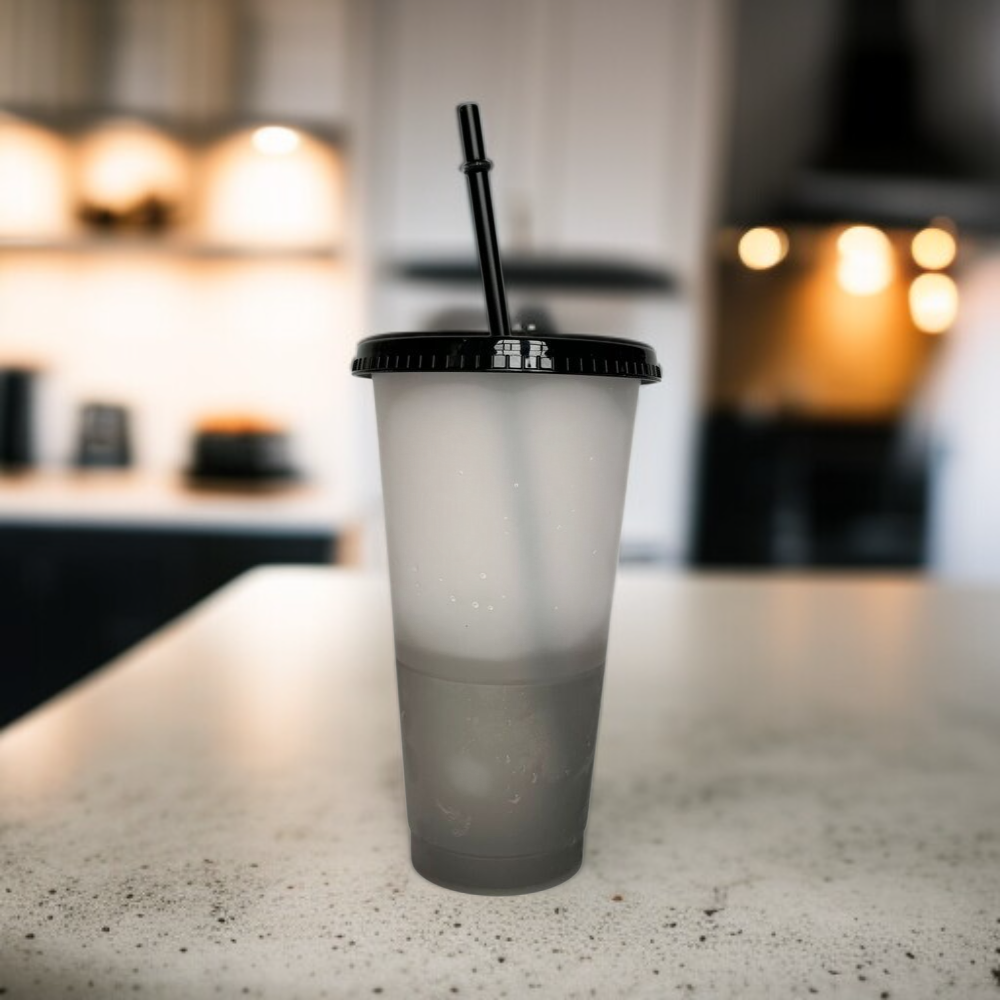 PP塑料大容量吸管杯