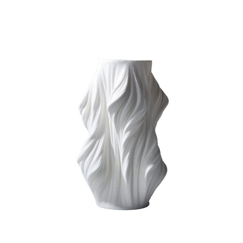 Moderne minimalistische 3D-gedruckte Keramik-Kunstwerke