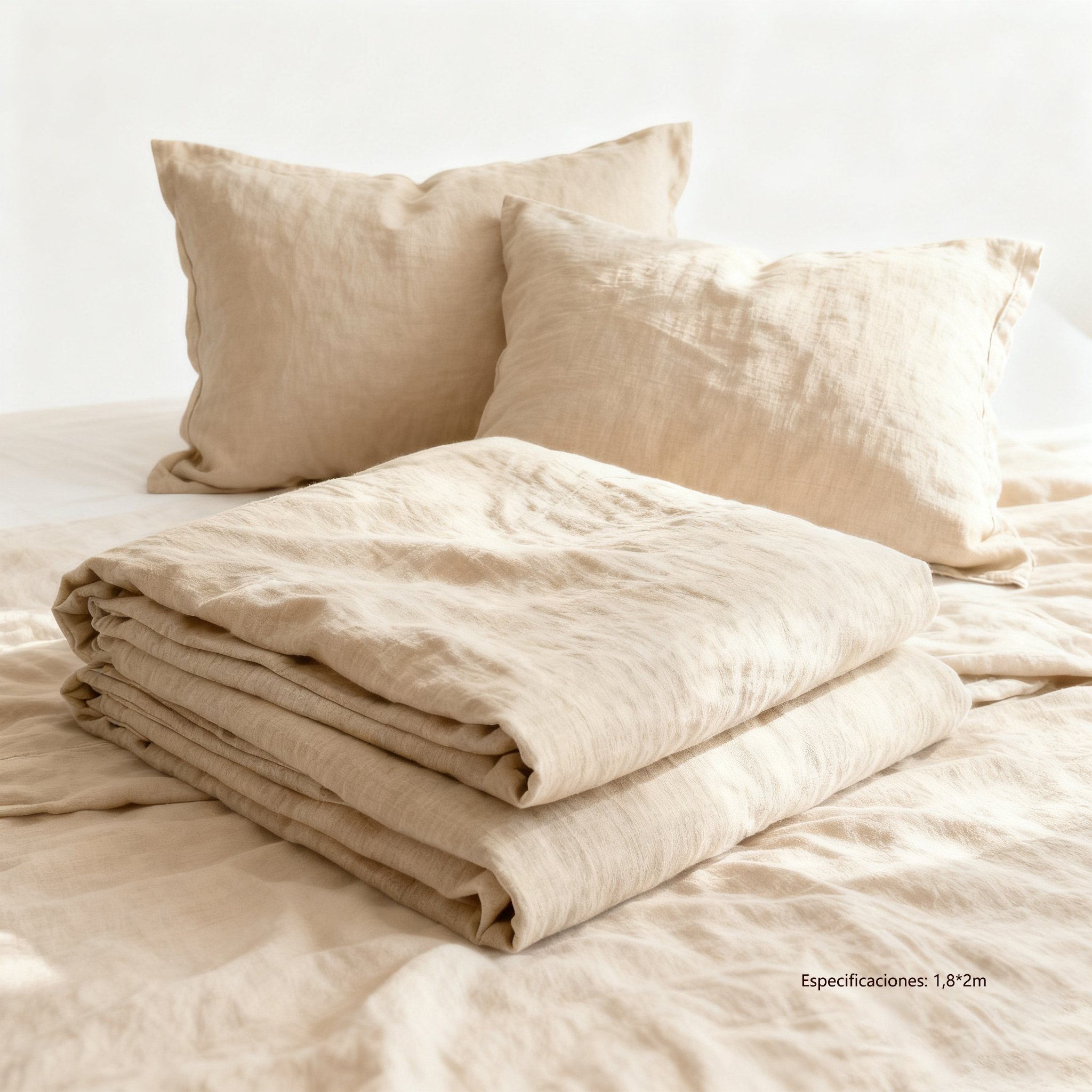 Detalle de textura suave de la manta grande