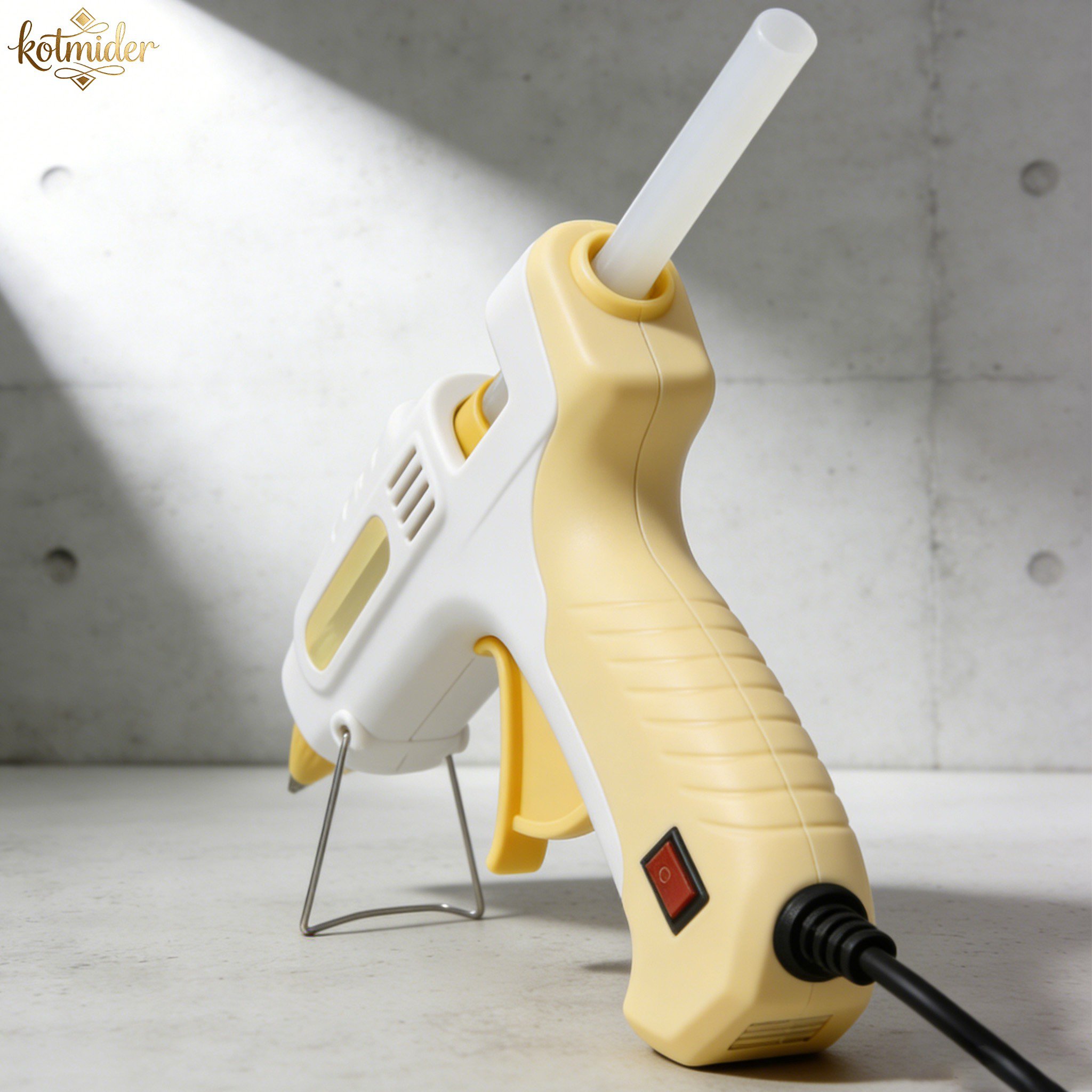 熱熔膠槍輕巧設計特寫