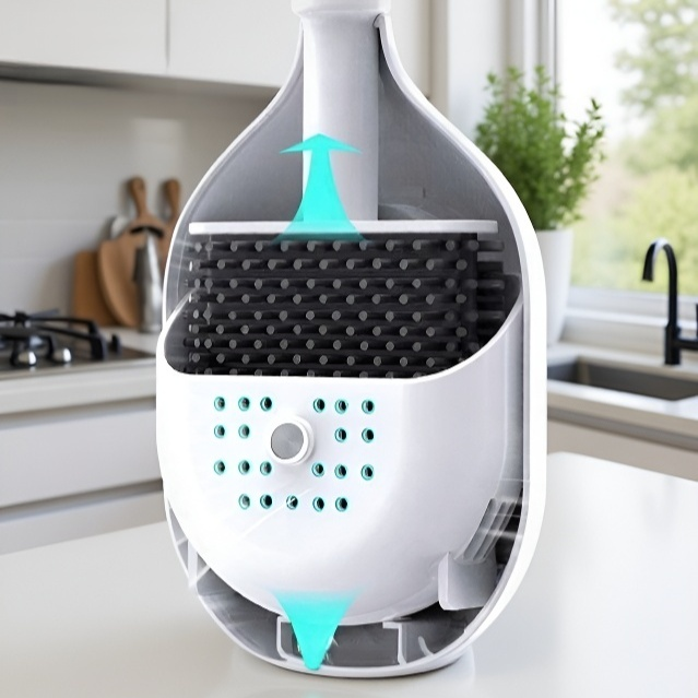Bathroom brush for deep cleaning