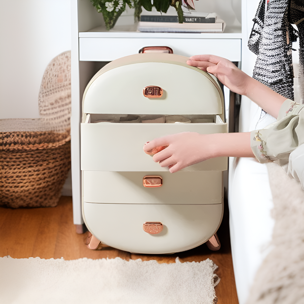 도금 서랍형 속옷 수납함, 브라 팬티 양말 칸막이 정리함