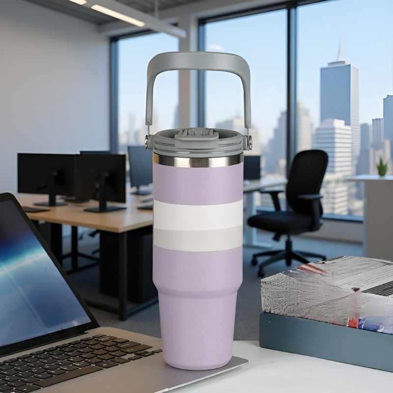 持ち運びやすい軽量ステンレスカップ