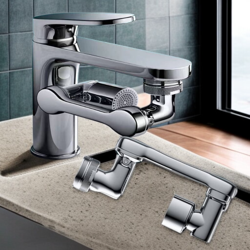 Home Upgrade Mechanical Arm Washbasin Tool with Quick-Opening Faucet