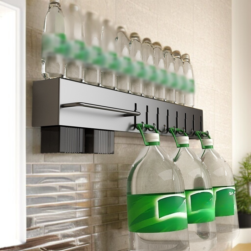 Multifunktionaler Küchenorganisator aus Edelstahl NoPunchWandhalterung EdelstahlOrganizer Wandregal 