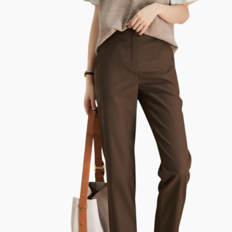 カレー パンツ スリム カジュアル ウィメンズ パンツ レディース スーツ パンツ ストレート シガレットパンツ