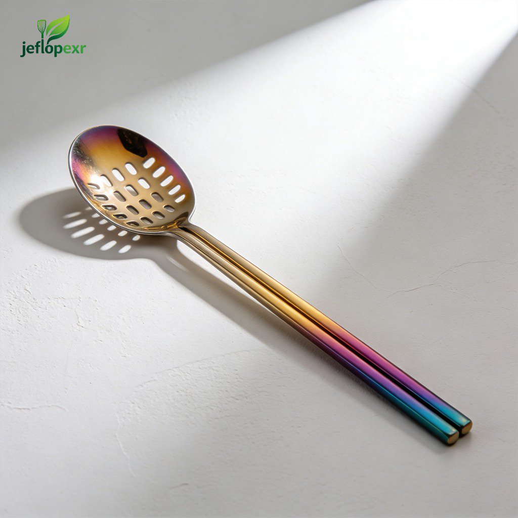 Utensilios de cocina de acero inoxidable grueso para drenaje