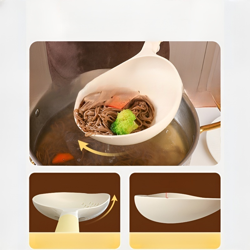 주방용 라지 나일론 국자 겸용 그물 국자