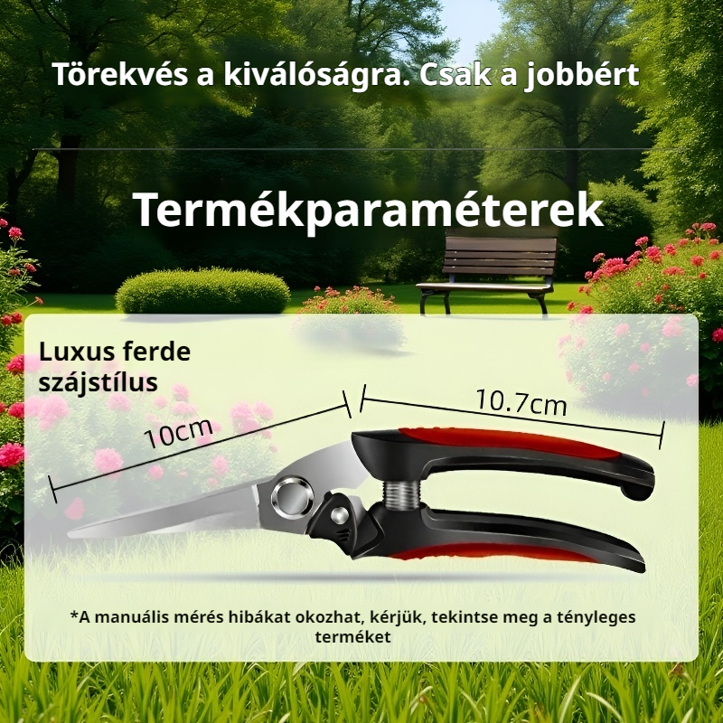 Kerti metszőolló, amely megkönnyíti a munkát 