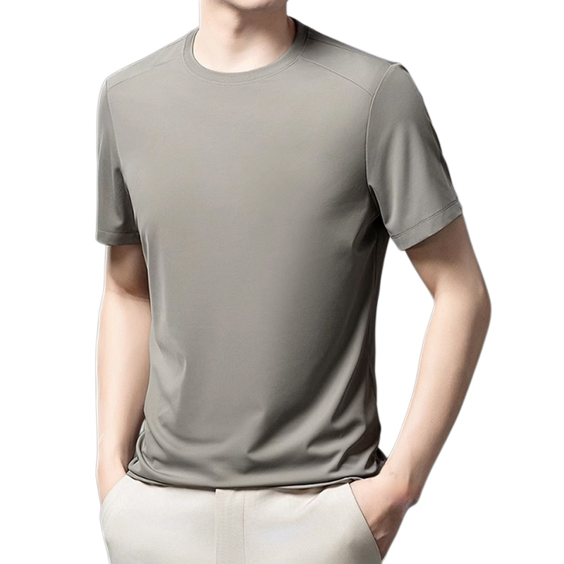 高端男士短袖T恤 半袖休闲短袖夏季轻商务翻领T恤衫