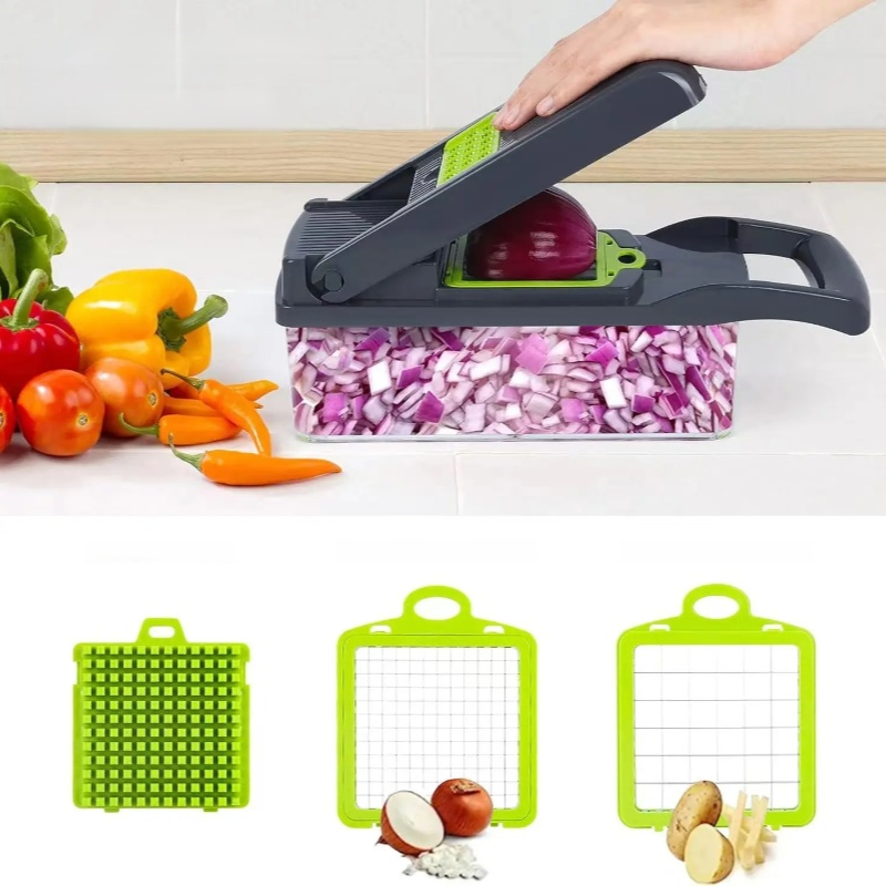 Coupe-légumes multifonctionnel, trancheuse et râpe