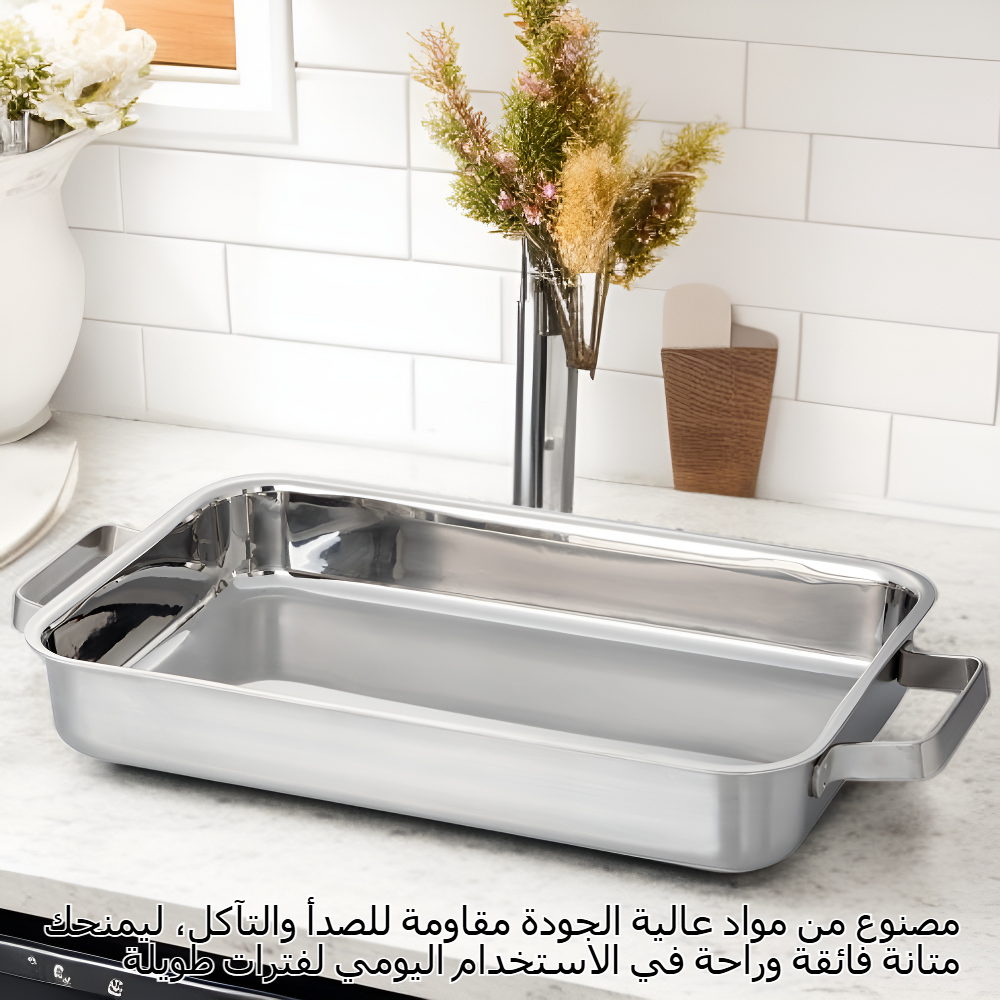 متوافق مع أواني الطهي العريضة المصنوعة من الفولاذ المقاوم للصدأ