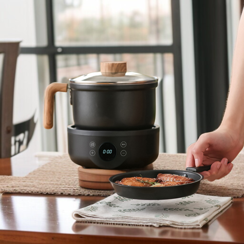 가정용 다용도 전기냄비 분리형 전기냄비 소형냄비 가정용 1인용 전기핫샤브