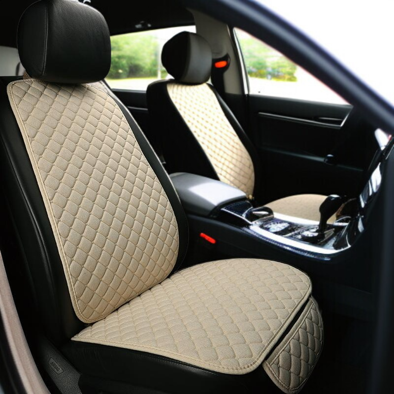Linen car seat cushion universal car seat cushion car seat cover car seat cushion three piece set se
