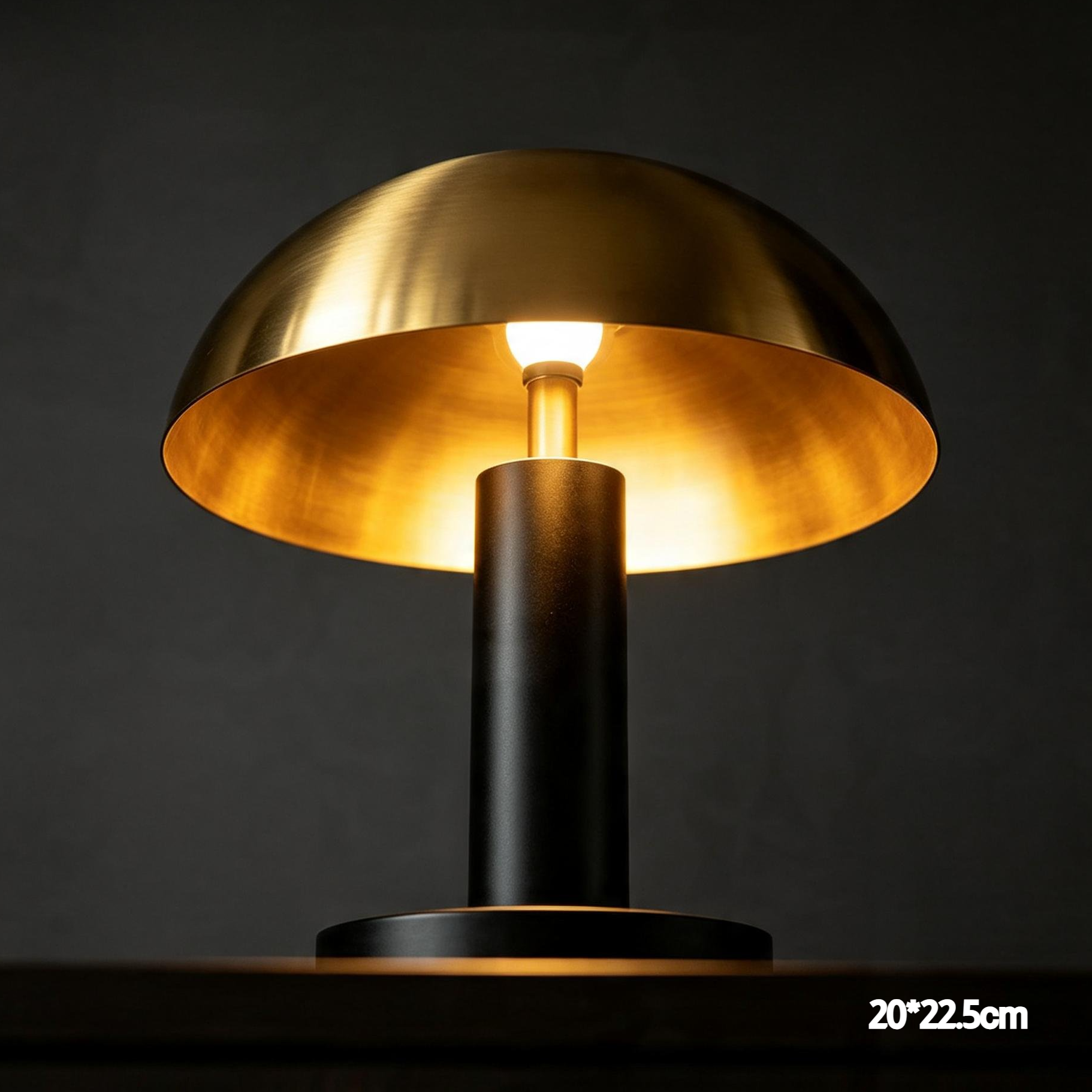 Modern bedroom lamp with warm lighting effect