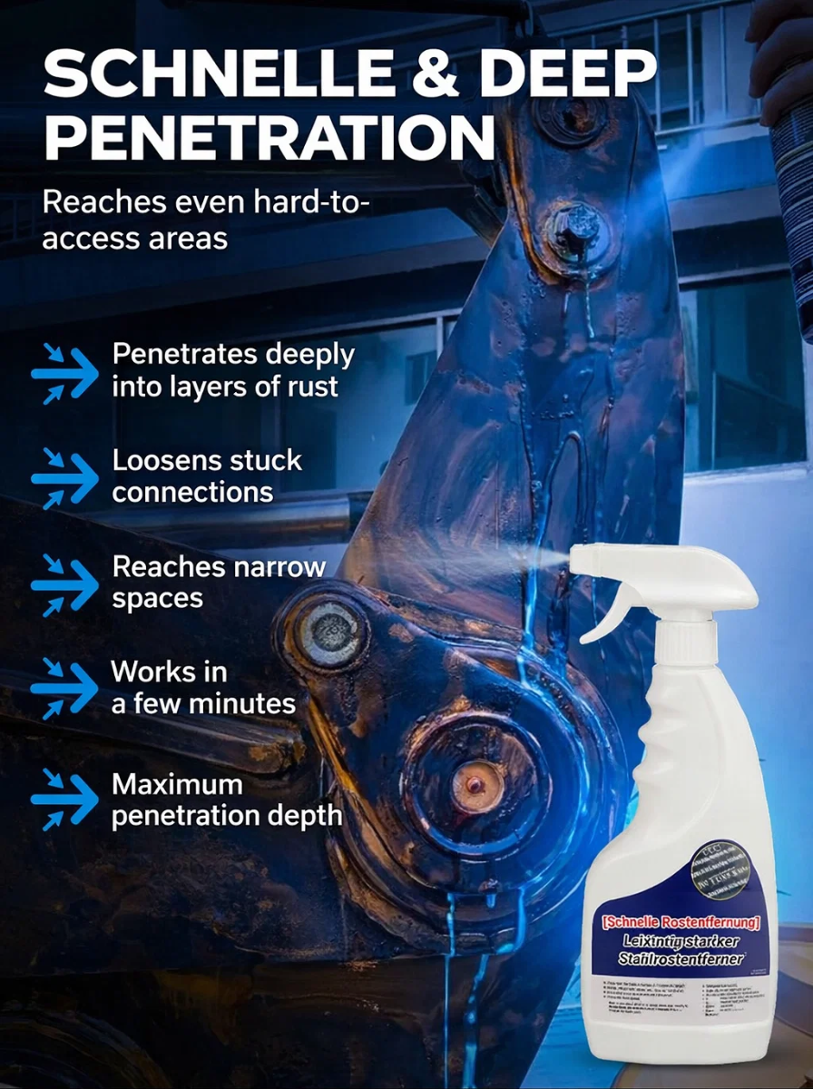 【Quick Rust Removal】Powerful Steel Rust Remover