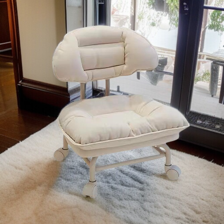 Taburete bajo con ruedas, multifuncional y silencioso para niños