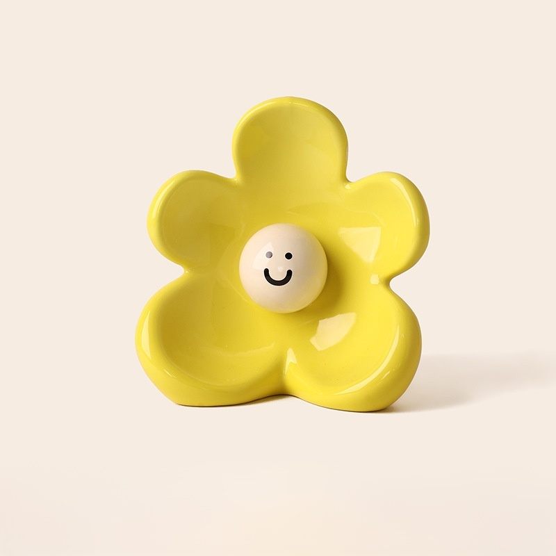 Cute Smiling Ceramic Vase