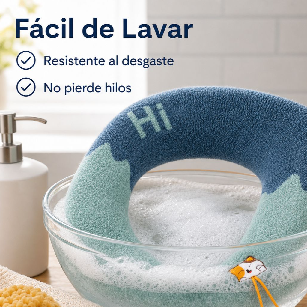 Asiento de inodoro acolchado y cálido, lavable