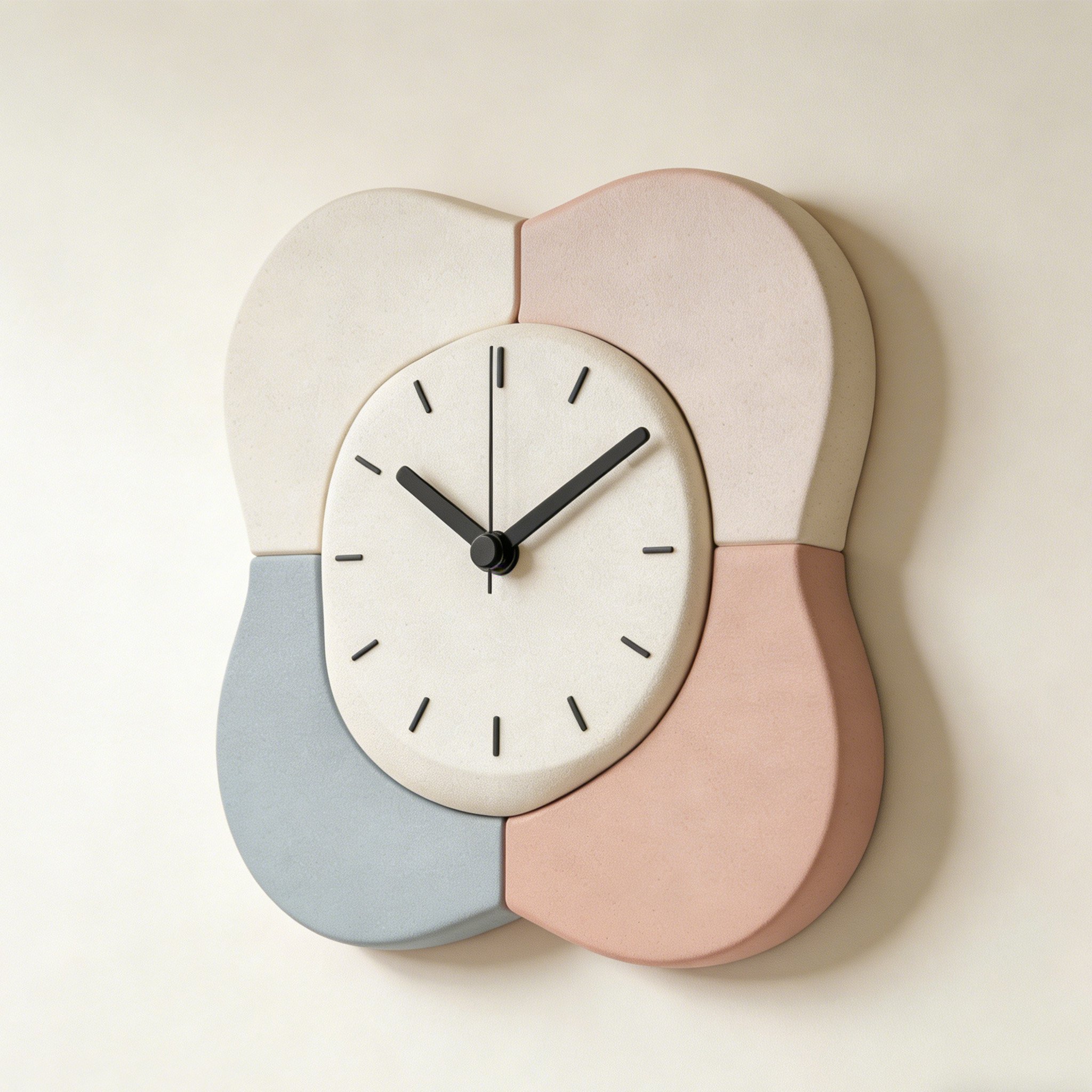 조용한 창의적인 벽시계