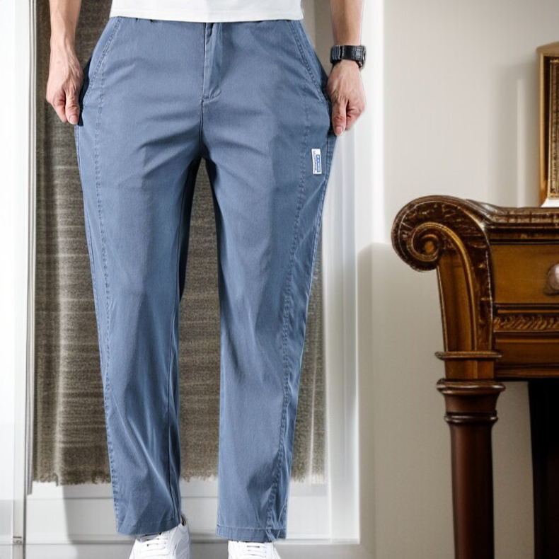 얇은 와이드 일자 와이드 팬츠 여름 텐셀 스판 얇은 캐주얼 팬츠