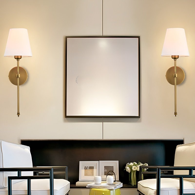 Aplique de pared moderno de lujo ligero con mando a distancia