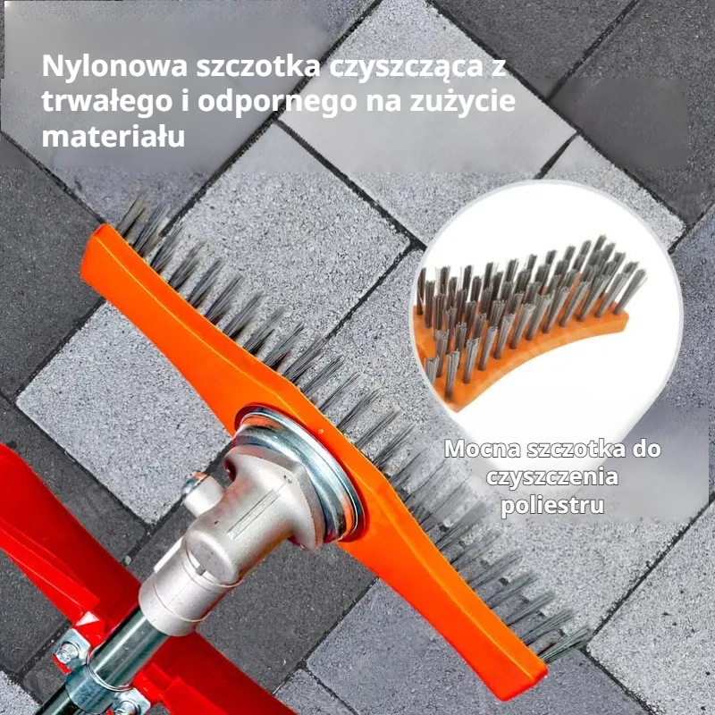 Regulowana szczotka do głowicy koszącej z poliestru