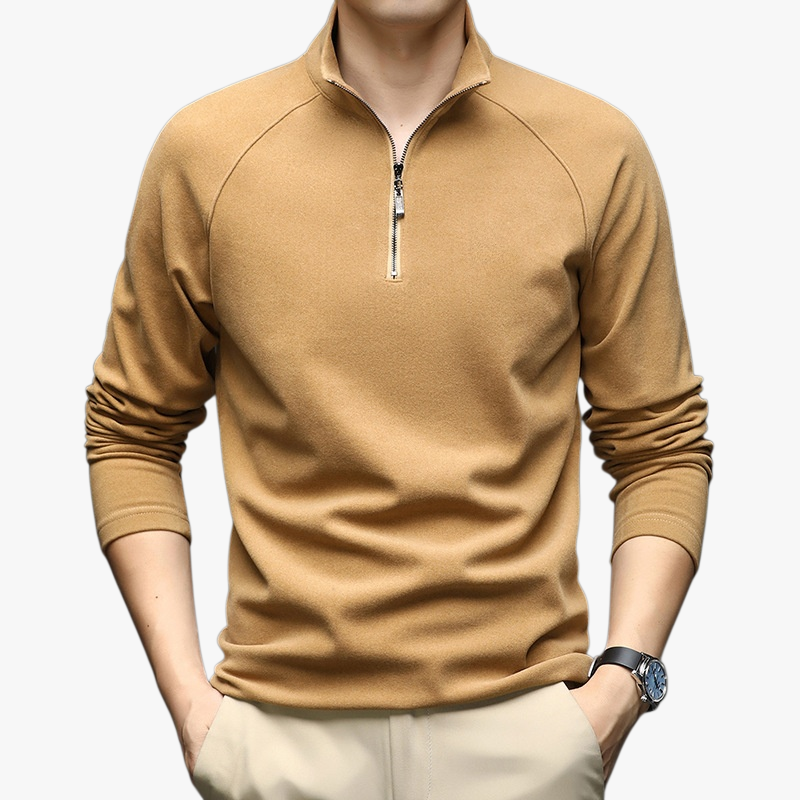 Sudadera cómoda para hombre con cierre, ideal para invierno