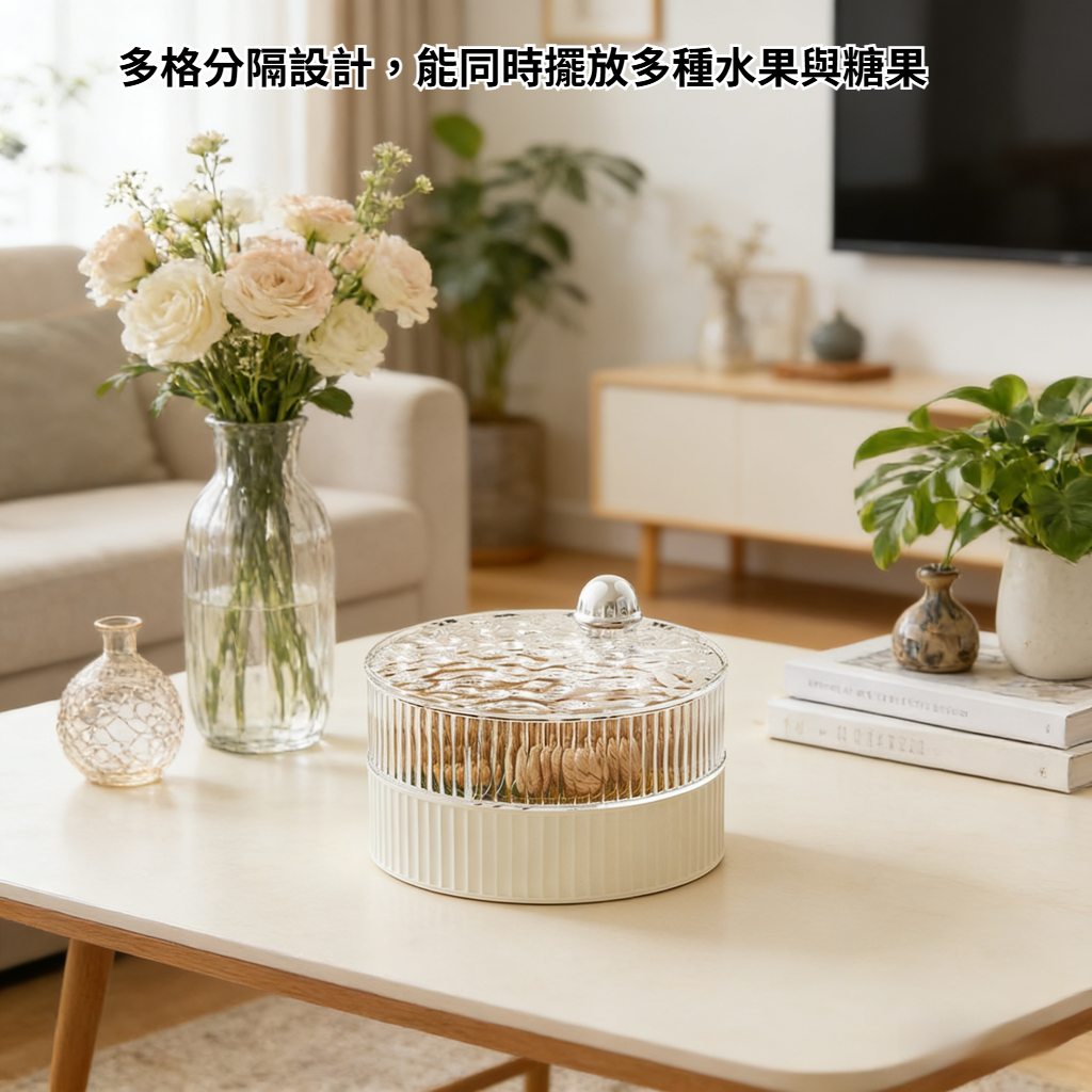 輕奢奶油風果盤糖果盒