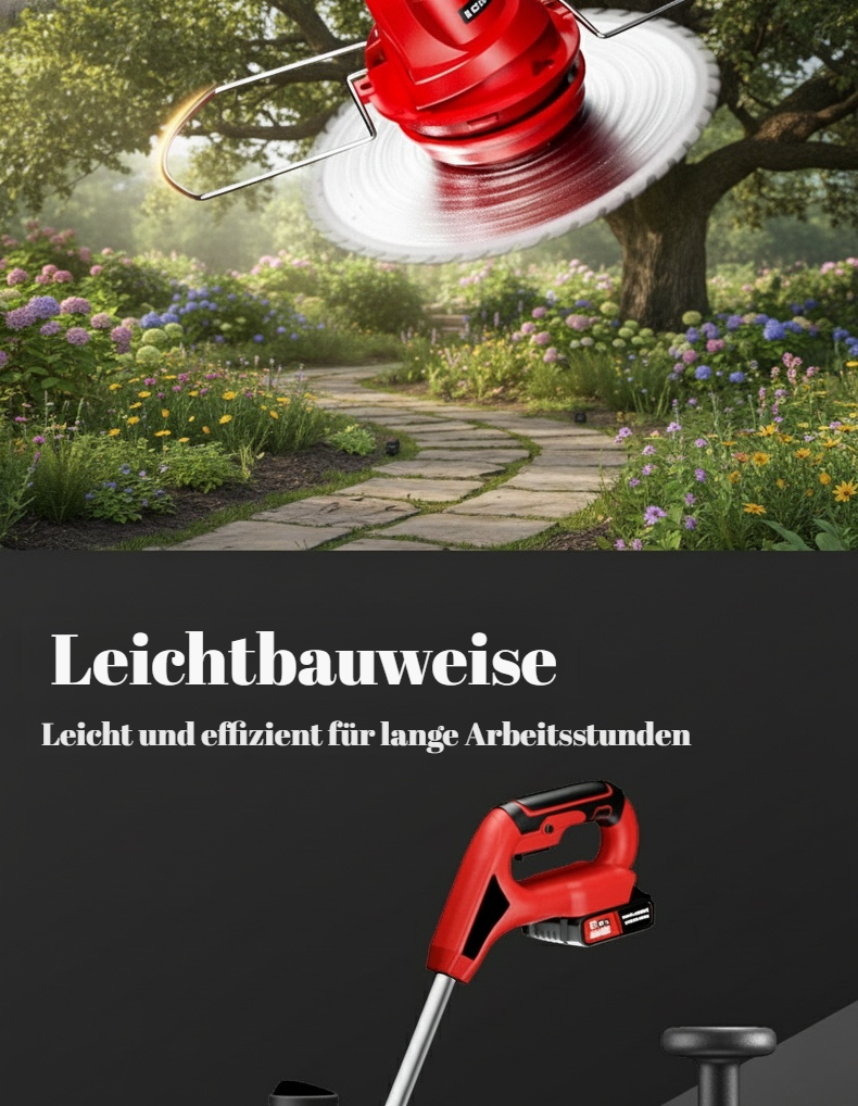 Elektrischer Rasenmäher mit ergonomischem Griff