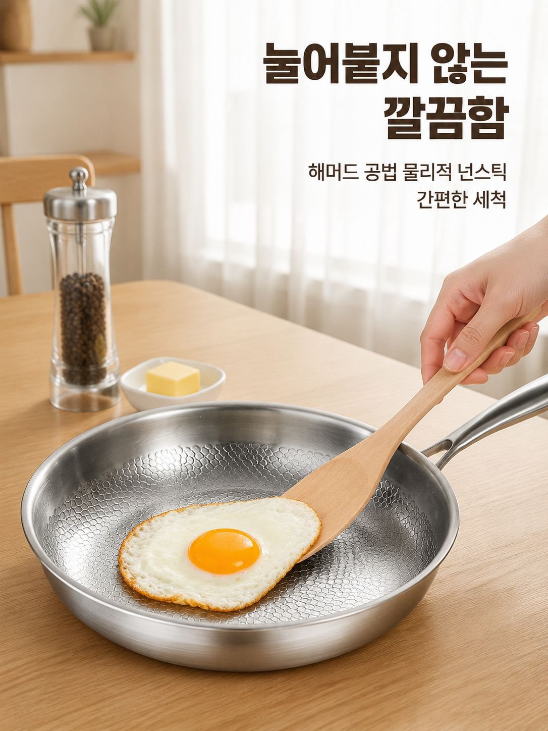 무코팅 논스틱 후라이팬