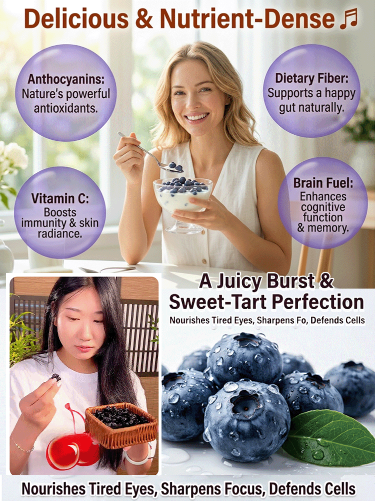 [Anti-Cancer and Heart Protection] Changbai Mountain Dried Blueberries