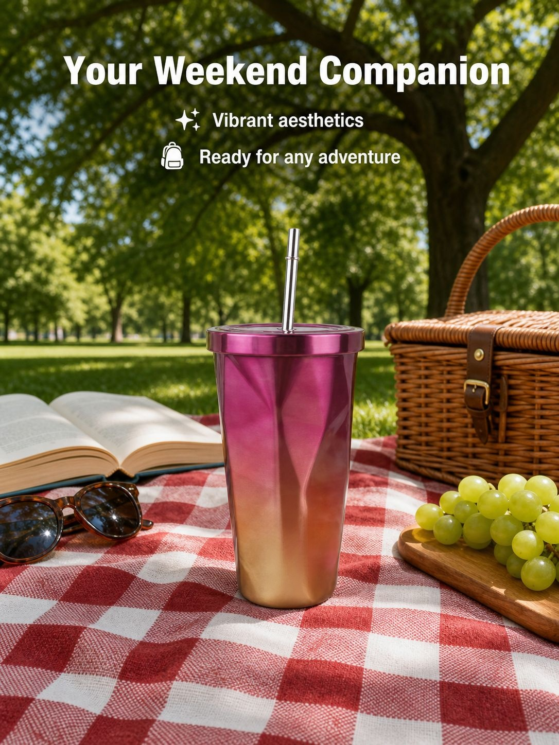 Hot and cold beverage cup with leak-proof lid