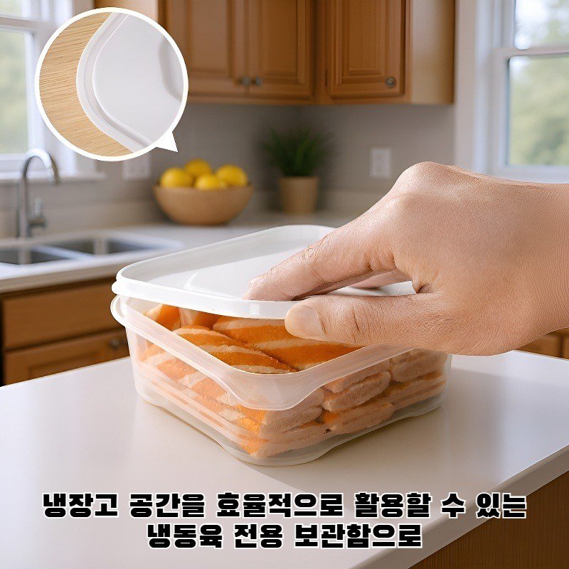 냉장고용 냉동육 보관함