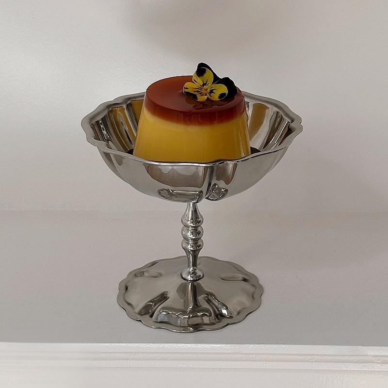 レトロ風ステンレス製ハイボールデザートアイスクリームカップ