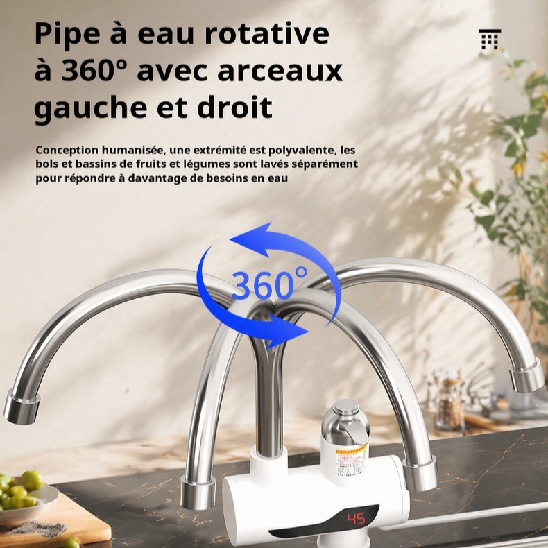 Robinet électrique instantané pour eau du robinet
