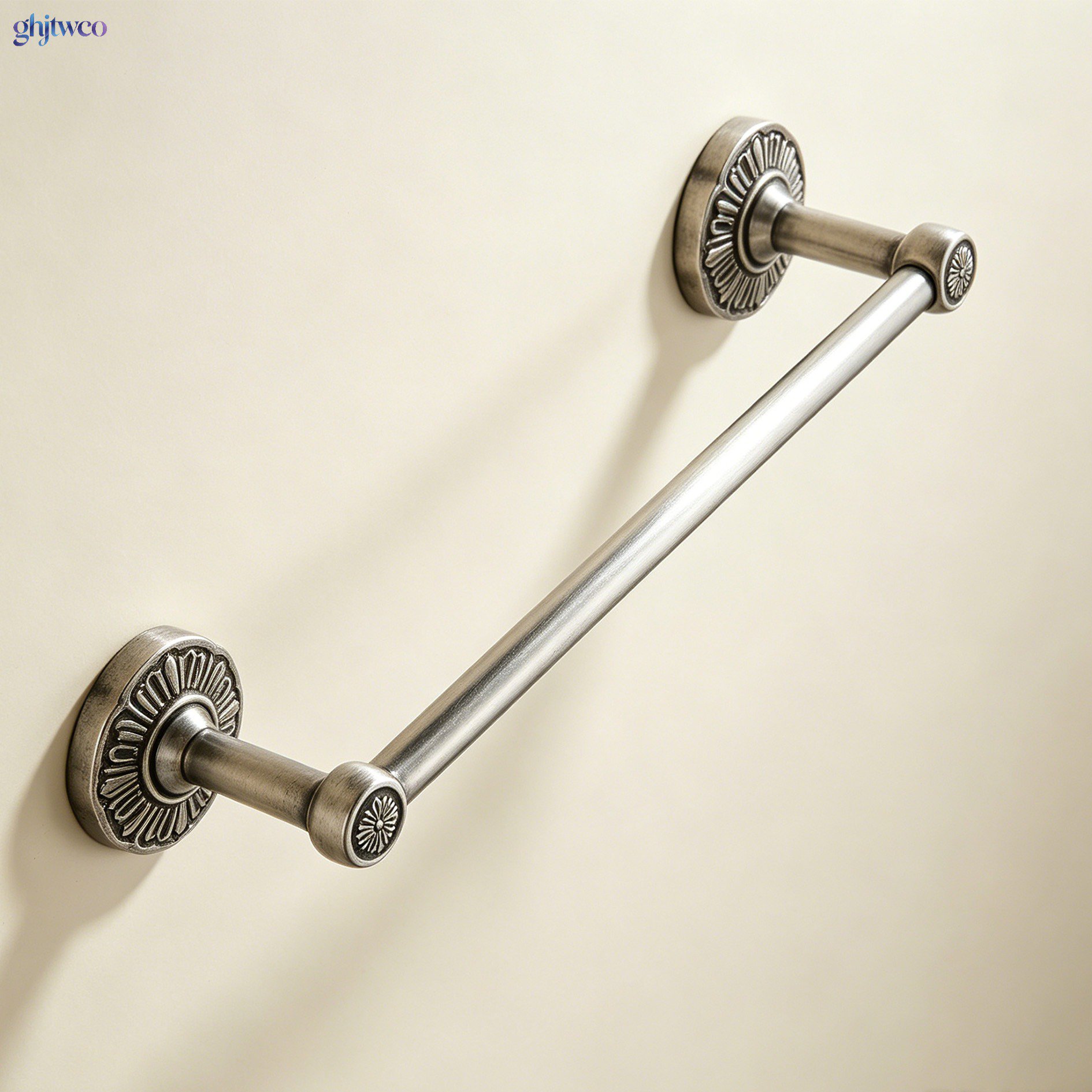 Titanium steel wall-mounted towel rack set of 6 for bathroom