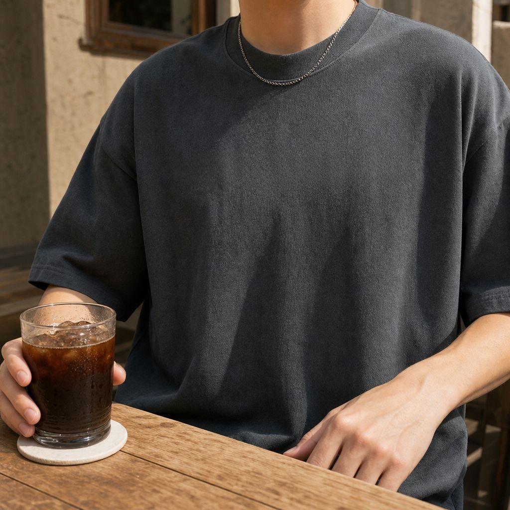 メンズ アメリカン レトロ ピュアコットン 半袖Tシャツ