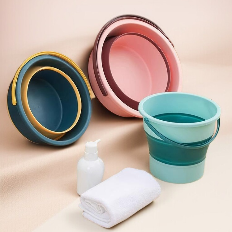 Fass tragbare verdickte Plastik Handheld Haushalt Faltbare Wasserfass