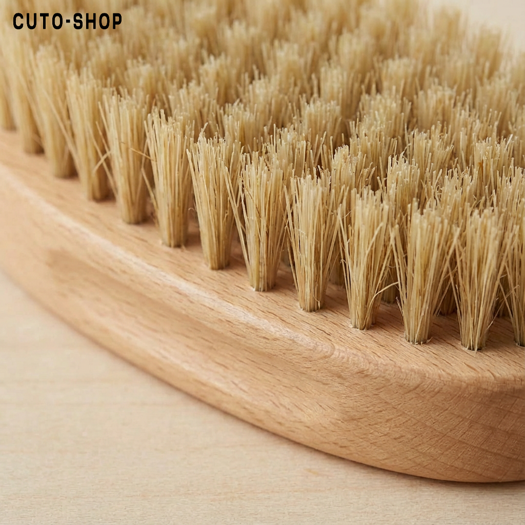 Cepillo de baño de madera