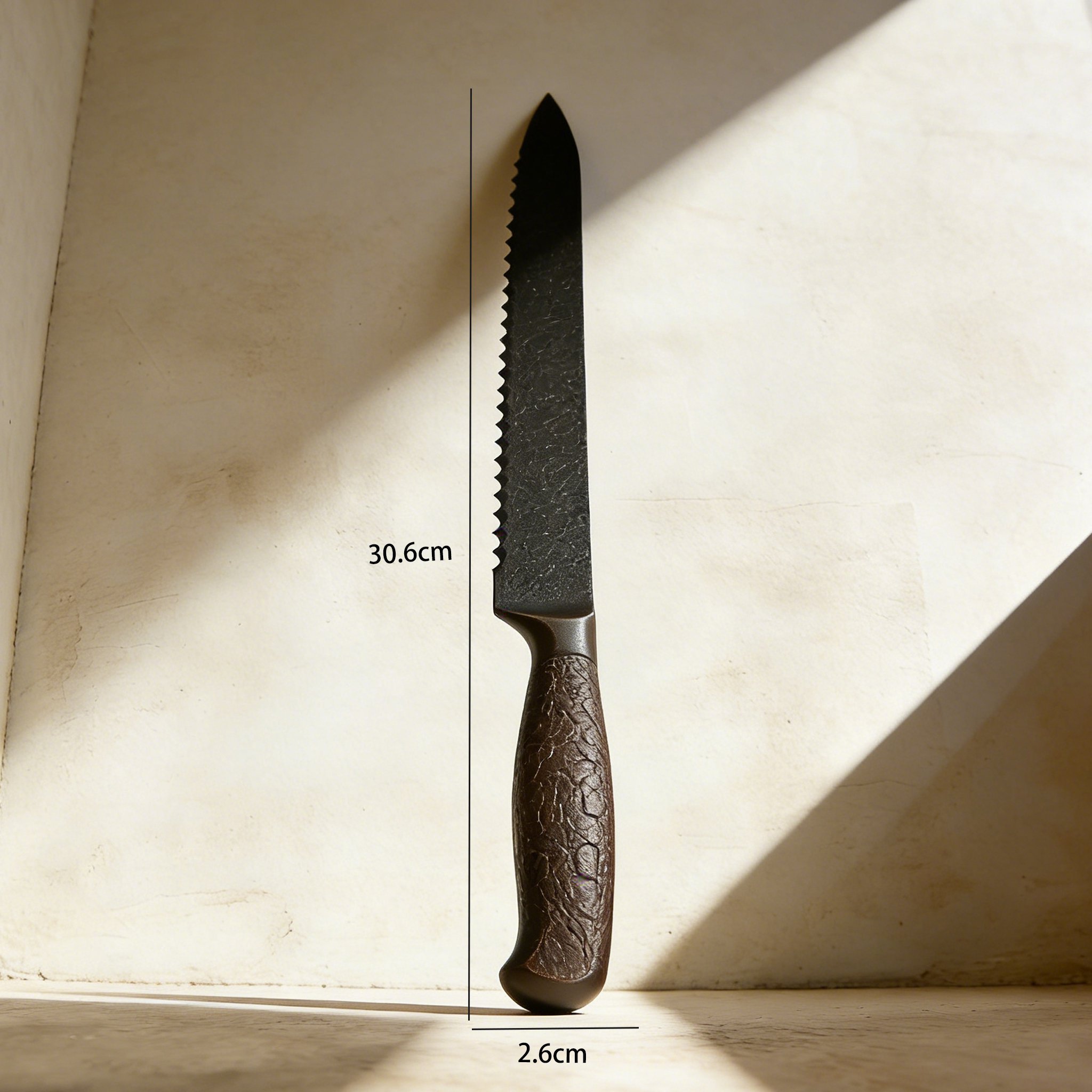 ギザギザ刃のパン切り包丁2本セット