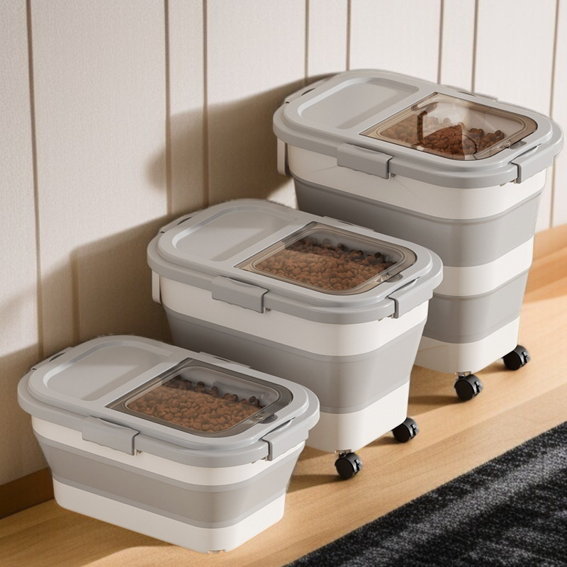 곡물보관수납함 곡물보관함 밀폐접이식방습수납함