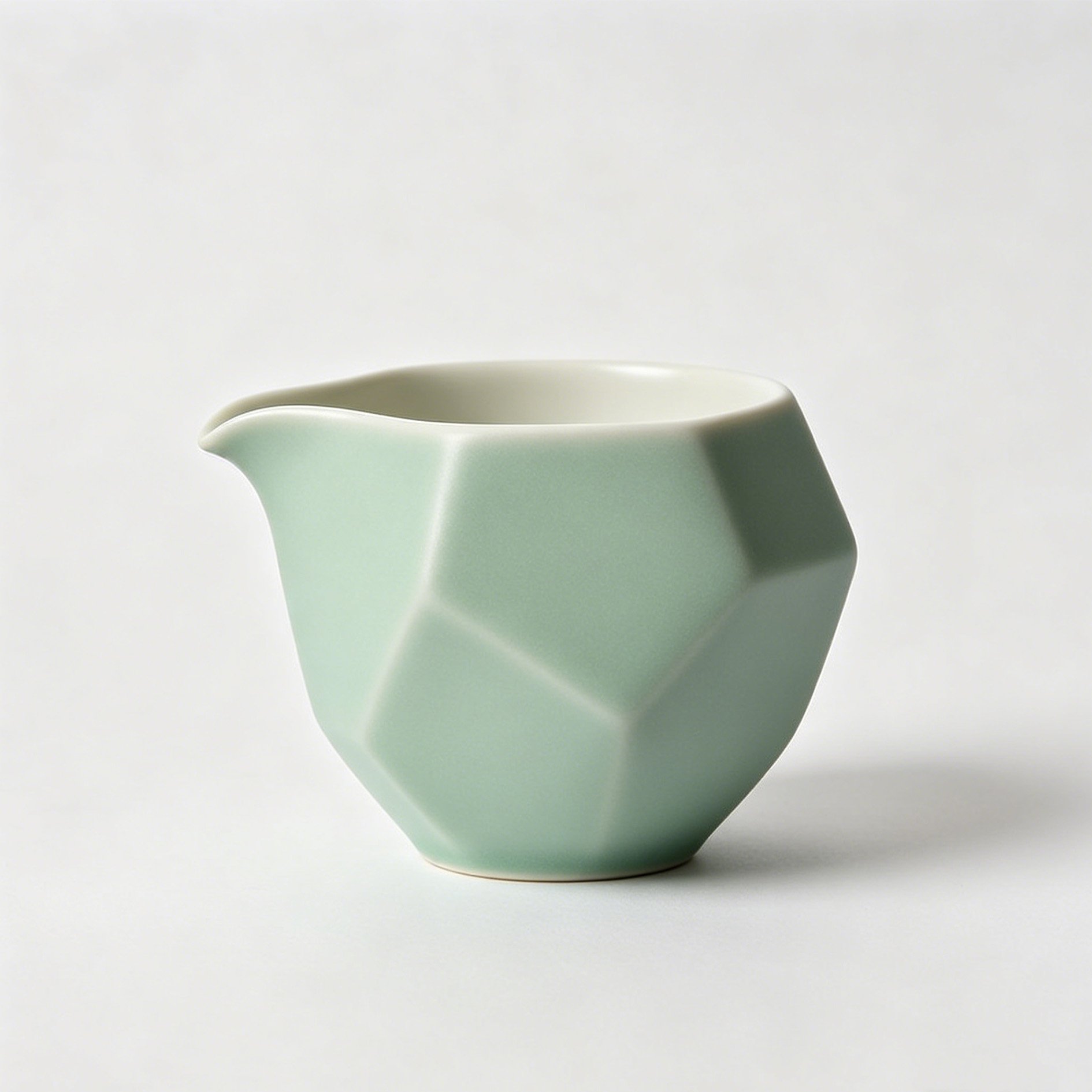 Mattes Celadon-Teetassenset (4 Stück)