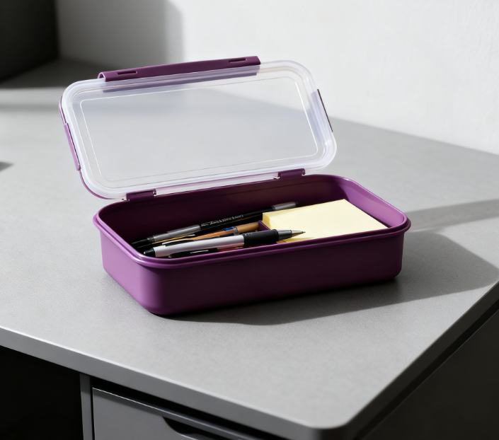  กล่องพลาสติกเก็บอาหารแบบมีฝาปิด (แพ็ค 5 ชิ้น)