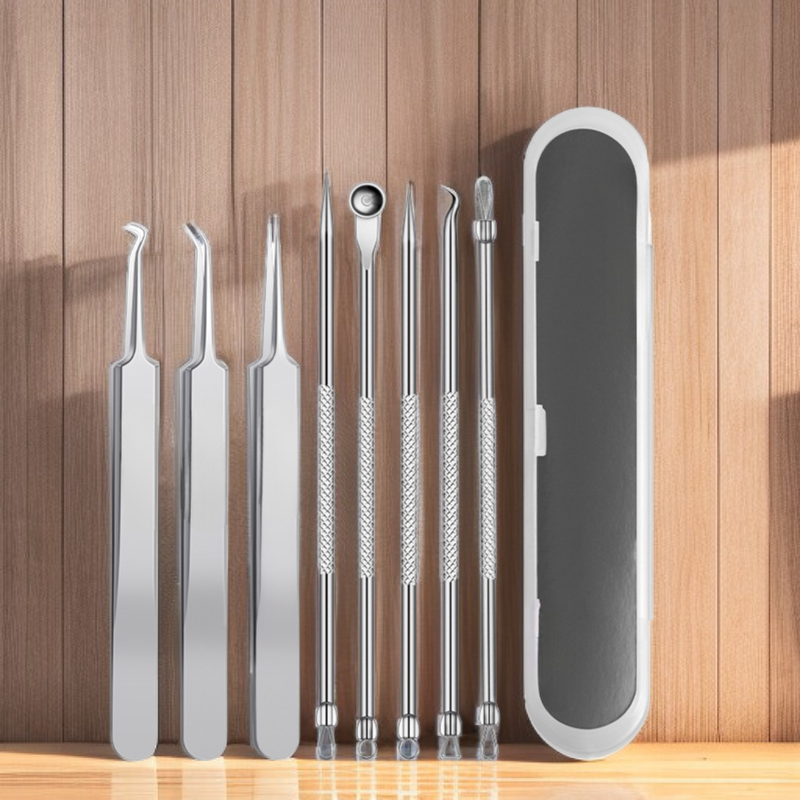 스테인리스 스틸 셀 클립 여드름 바늘 세트