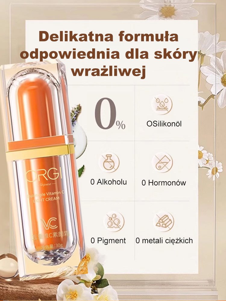 Serum przeciwzmarszczkowe i rozjaśniające z pięciokrotną formułą witaminy C