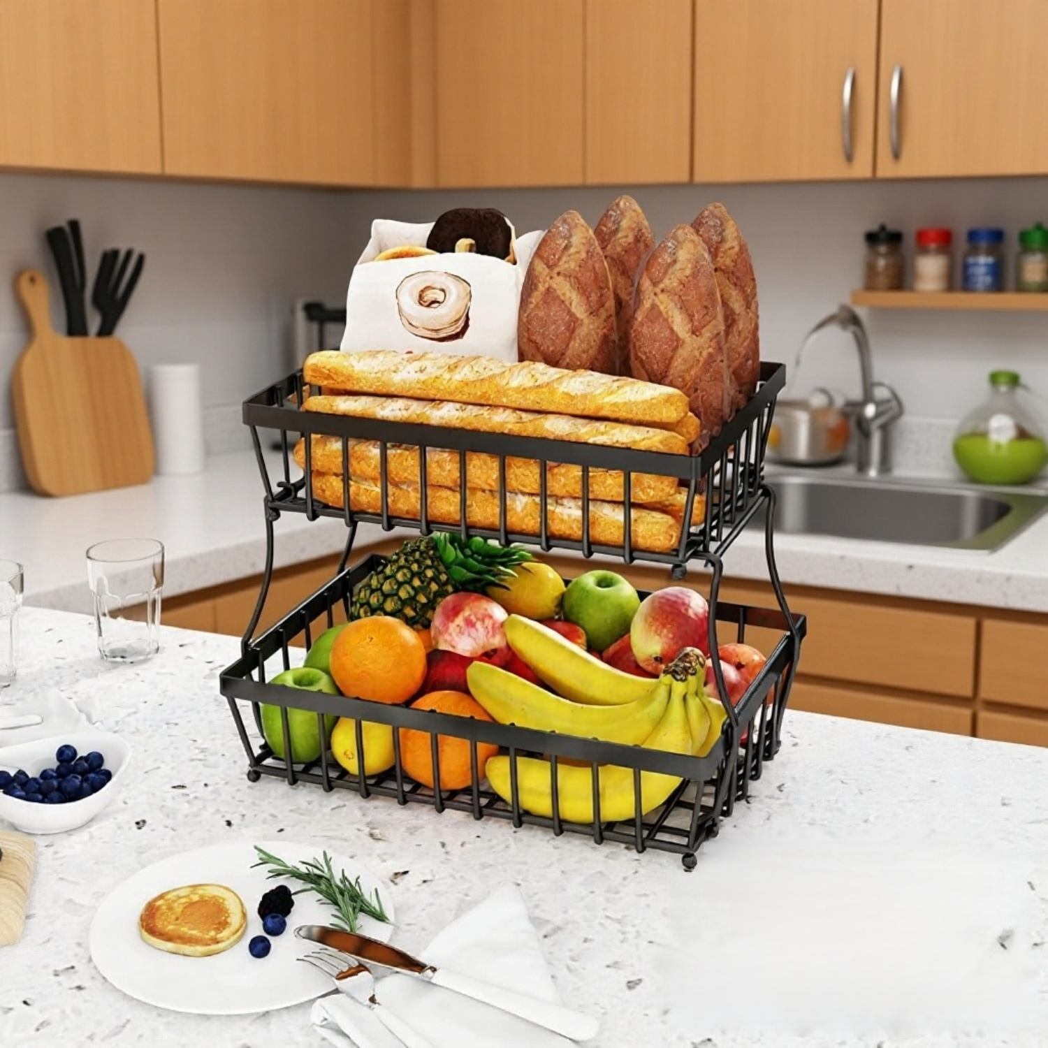 탈부착이 쉬운 주방용 바구니 구조