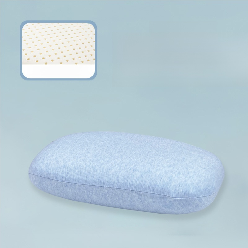 Mini portable latex sleeping pillow