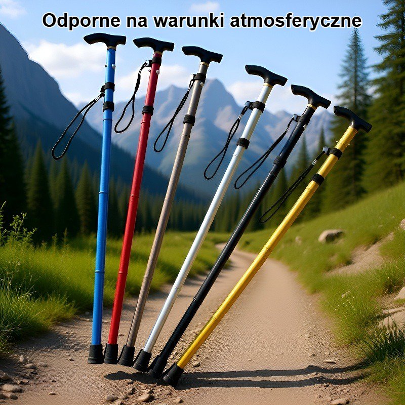 Lekka i wytrzymała konstrukcja kijów trekkingowych