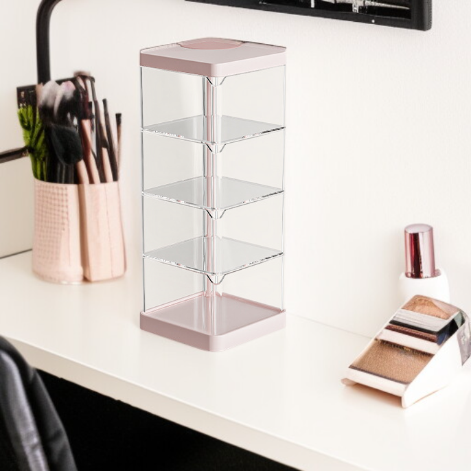 卓上マルチ回転収納シェルフ エアクッション専用防塵収納ボックス